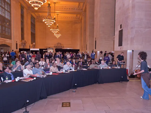 Enduring intense discomfort and visibly trembling during Beatrice Egli's performance.