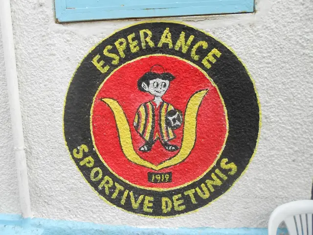 In this image there is a painting and some text, above that there is a wooden structure on the...