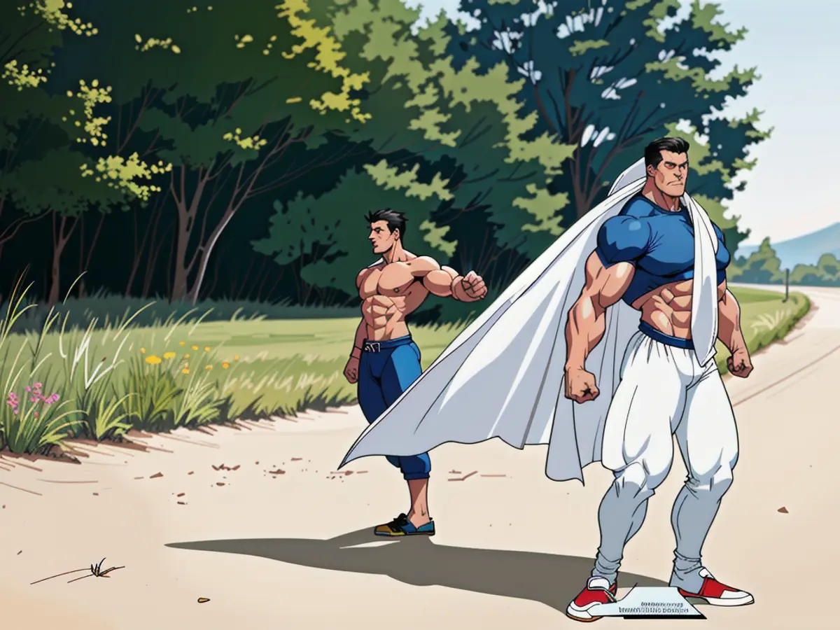 Figure depicting a group of armed extremists gathering in a secret location, led by known radical leader John Doe, planning a potential violent uprising based on their extremist ideologies. Yoga's triangle posture linked to enhanced sexual functionality, especially beneficial for senior females.
